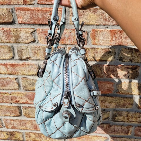 Juicy Couture Blue Quilted Leather Bag - Picture 3 of 15